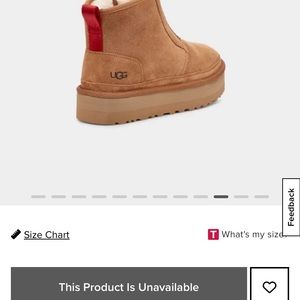 Neumel platform zip suede slipper